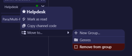 Remove group