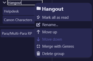 Rename group